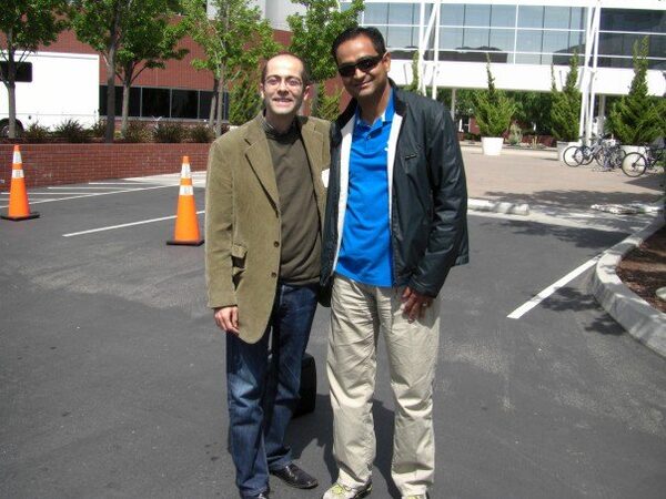 René visiting Avinash Kaushik at Google HQ