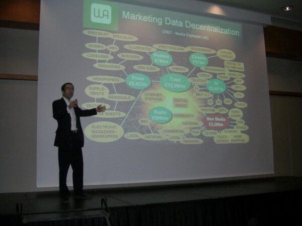René presenting at eMetrics Stockholm
