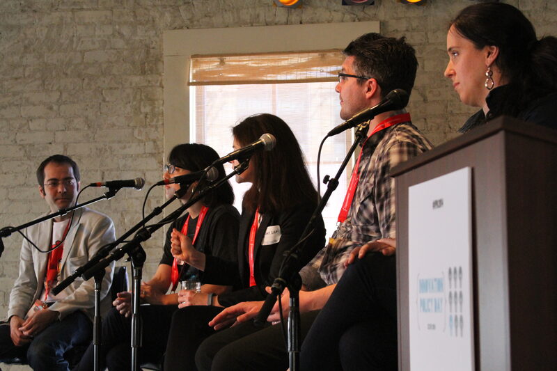 René speaking on a privacy panel at SXSW