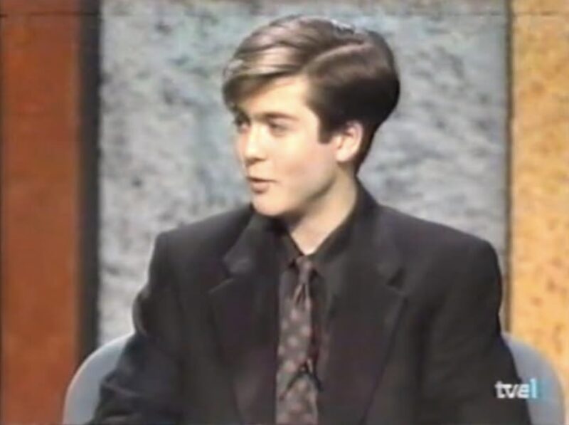 René at 18 on TVE1, Eurovision jury, 1993